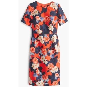 NWT J. Crew Collection Silk Graphic Peony Dress size 6